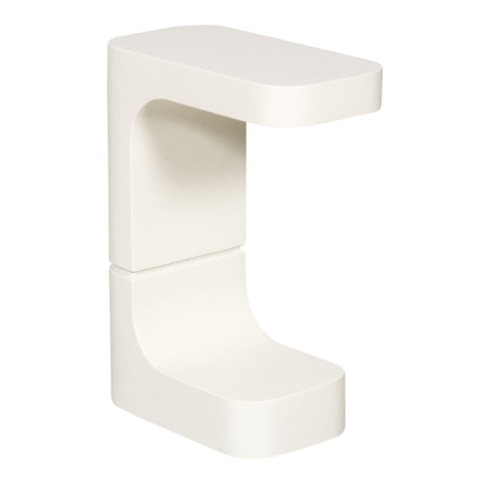 Collins Outdoor End Table, Stone White