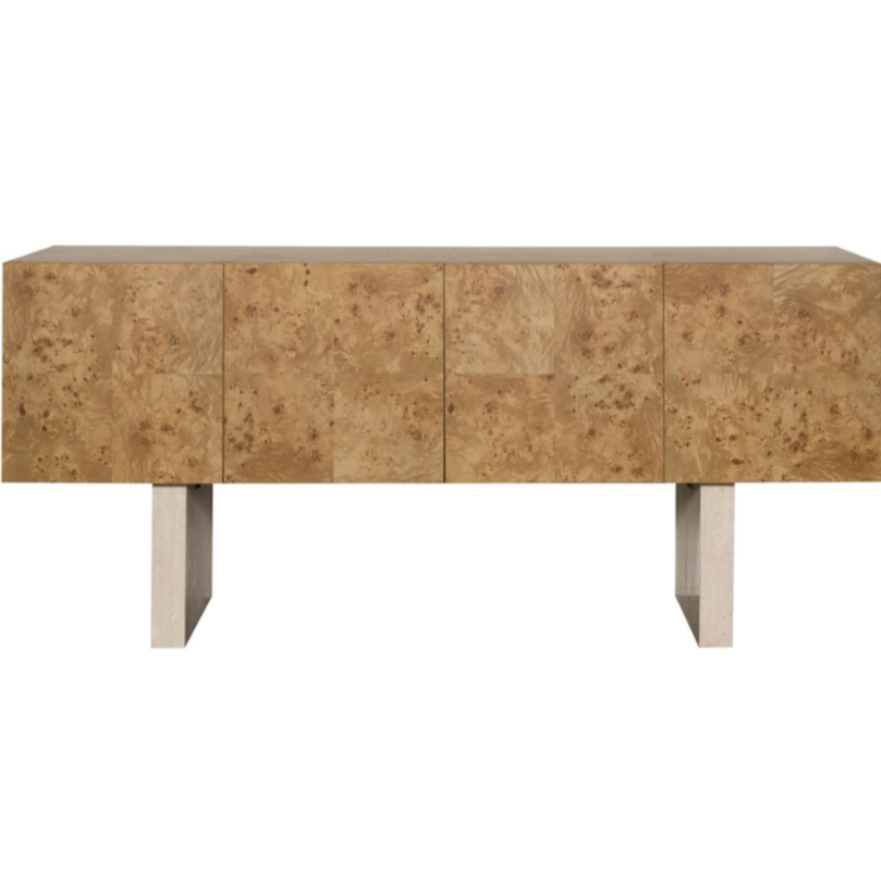 Edge Buffet, Camel, 76"W x 19"D x 34"H