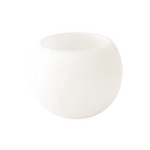 Alabaster Ball Bowl, White