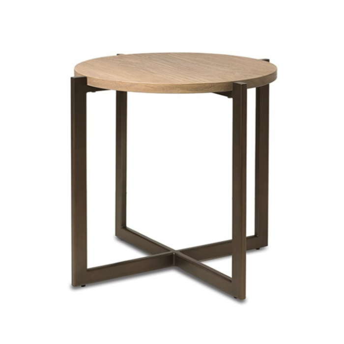 Larkspur End Table, 22" Dia. x 23" H