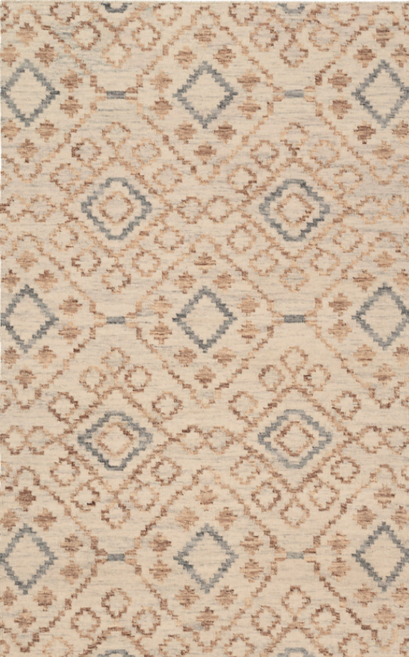 Jelly Roll Sky Handwoven Reversible Wool Rug