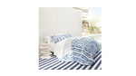 Catamaran Stripe Handwoven Indoor/Outdoor Rug, Denim/White