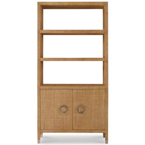 Charleston Bookcase, Sand, 36"W x 16"D x 72"H