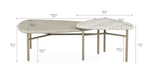 Cotiere Bunching Cocktail Small Table, 42"W x 30"D x 17"H