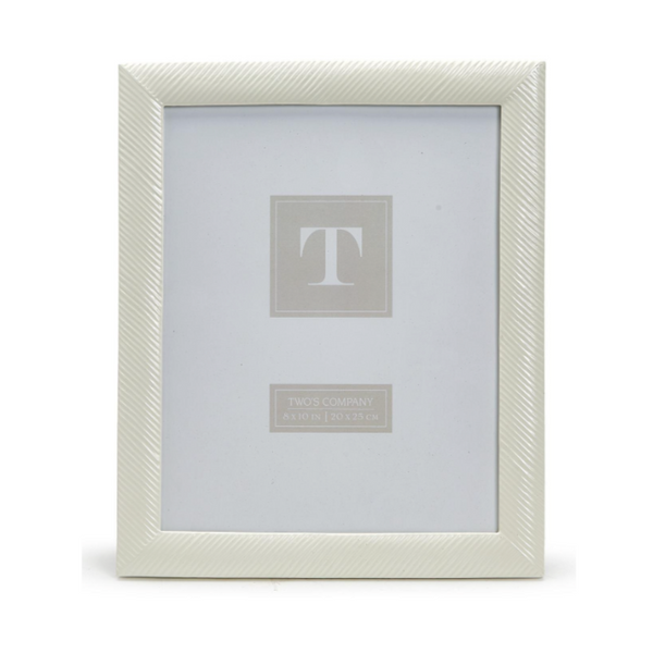 Sleek Chic 8" x 10" Photo Frame, Resin/Glass