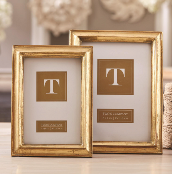 Chatelet Gold Leaf Photo Frames, 2 Sizes