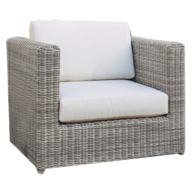 Sag Harbor Chat Chair, Oyster/Canvas