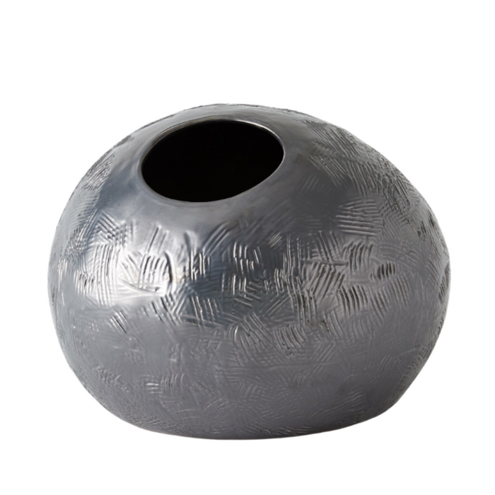 Thumb Pot Medium, Matte Black, 9"H