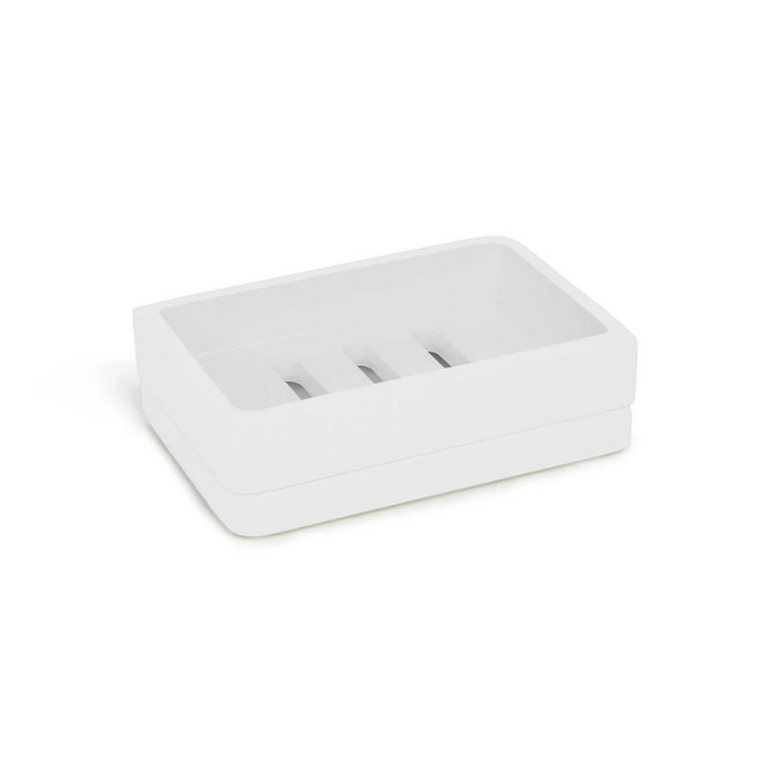 Lacca White Soap Dish - White / Unique