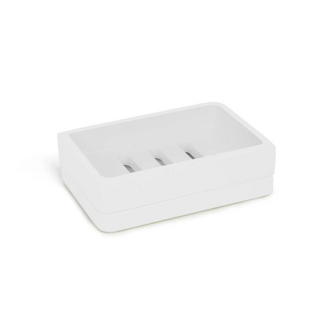 Lacca White Soap Dish - White / Unique