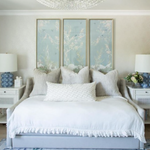 Vedra Medium Table Lamp, Polar Blue Crackle