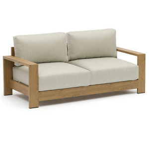 Sky Oak Aluminum Sofa, Oyster, 85"