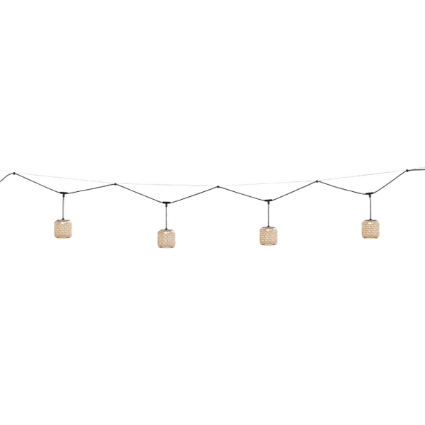 Nans Catenary Outdoor Pendant Lights, Beige Shade