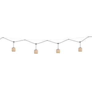 Nans Catenary Outdoor Pendant Lights, Beige Shade