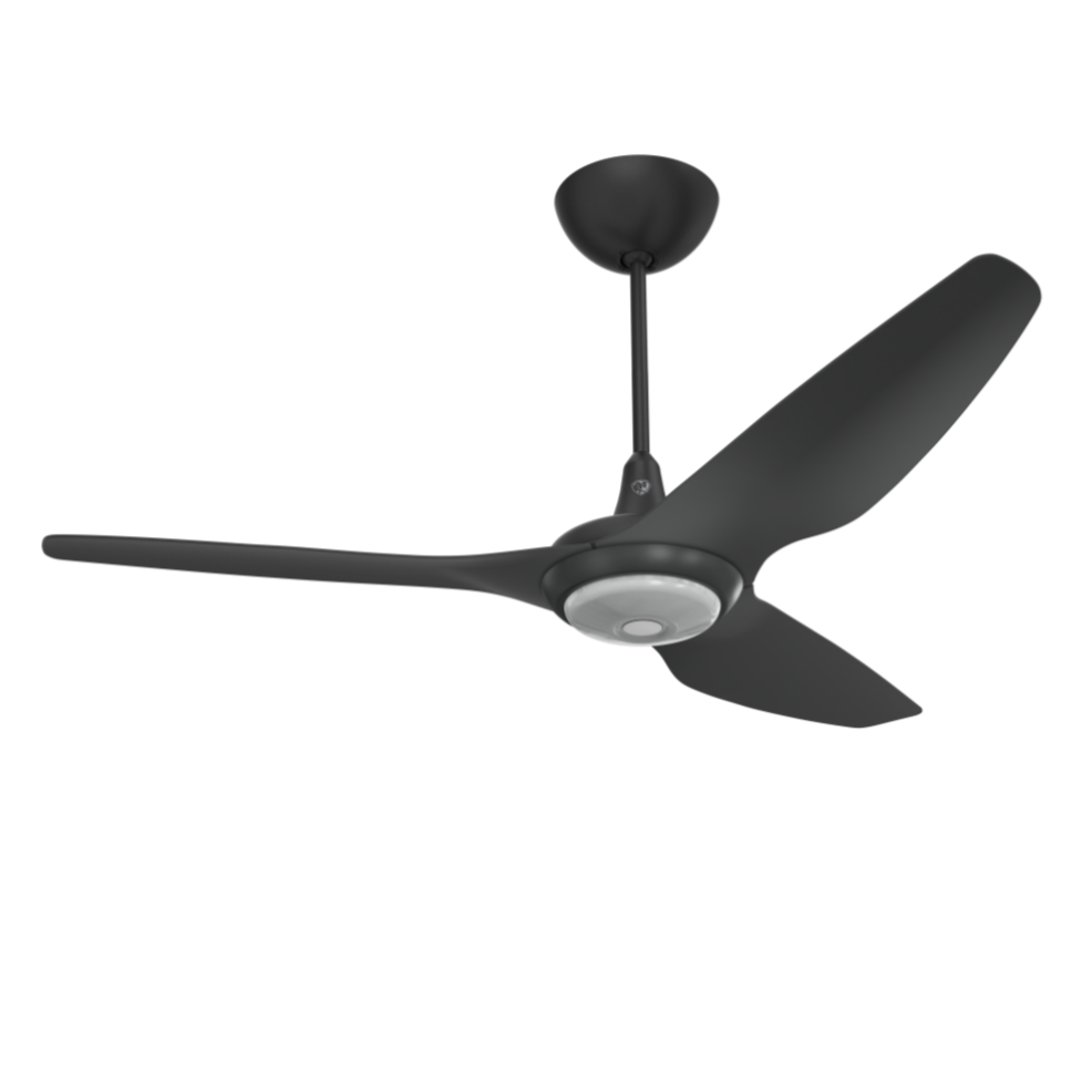 Haiku Indoor Fan, Black, 60", with Downlight