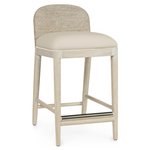 Surrey 24" Counter Stool, Cream White Leather