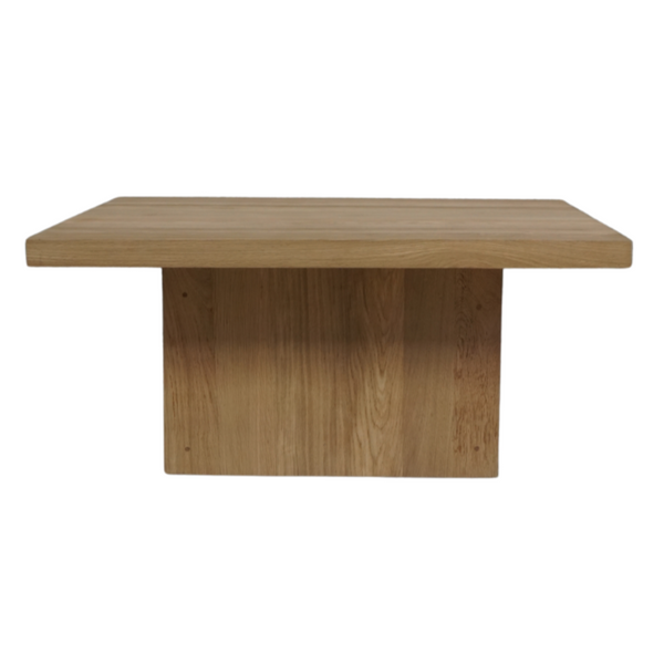 Solid Oak Large Coffee Table, 40"W X 40"D