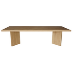 Solid Oak Double V Leg Dining Table, 108"W x 43"D