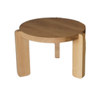 Solid Oak Medium Side Table, 25"
