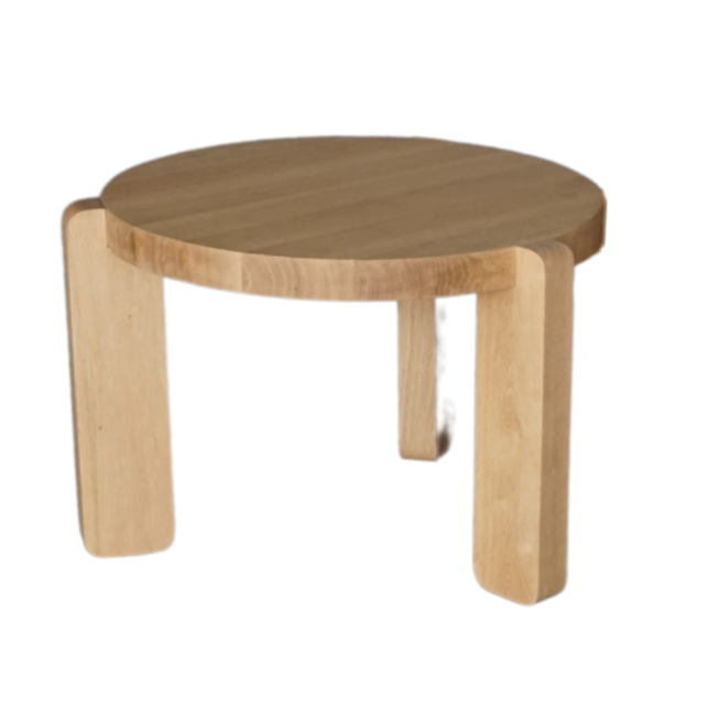 Solid Oak Medium Side Table, 25"