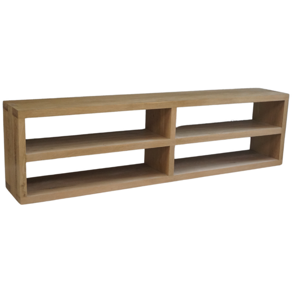 Solid Oak Sofa Console Table, 84"W x 14"D x 23"H