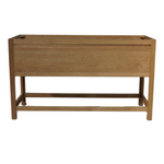 Solid Oak Bathroom Vanity, 60"W x 22"D x 34.5"H