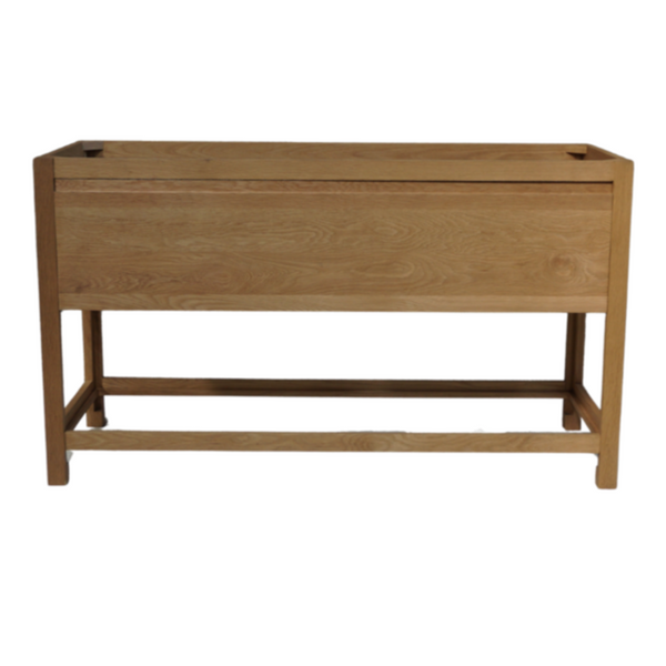 Solid Oak Bathroom Vanity, 60"W x 22"D x 34.5"H