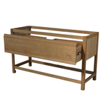 Solid Oak Bathroom Vanity, 60"W x 22"D x 34.5"H