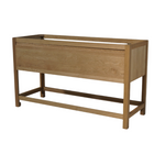 Solid Oak Bathroom Vanity, 60"W x 22"D x 34.5"H