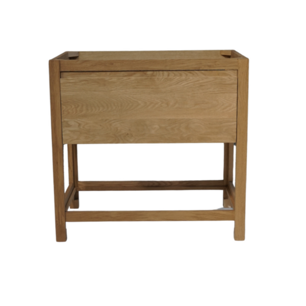Solid Oak Bathroom Vanity, 36"W x 22"D x 34.5"H