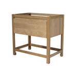 Solid Oak Bathroom Vanity, 36"W x 22"D x 34.5"H