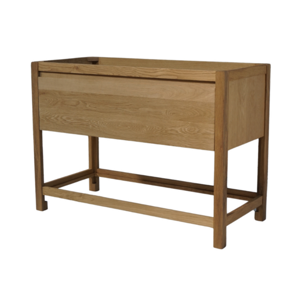 Solid Oak Bathroom Vanity, 48"W x 22"D x 34.5"H