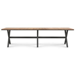 Coast Dining Table 3000 - Aluminum Asteroid, 118"W x 39"D