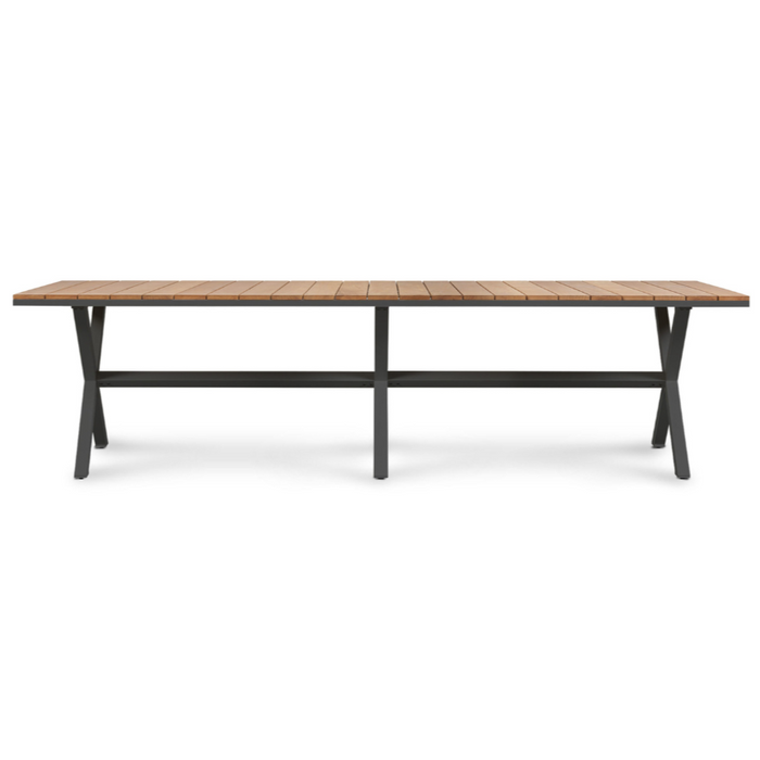 Coast Dining Table 3000 - Aluminum Asteroid, 118"W x 39"D