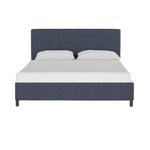 Abbie Bed, Navy Linen, Twin