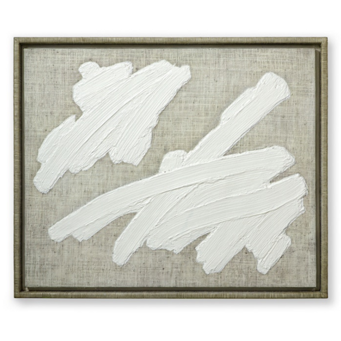 Plaster Brushstroke II Wall Decor, 42"W x 35"H