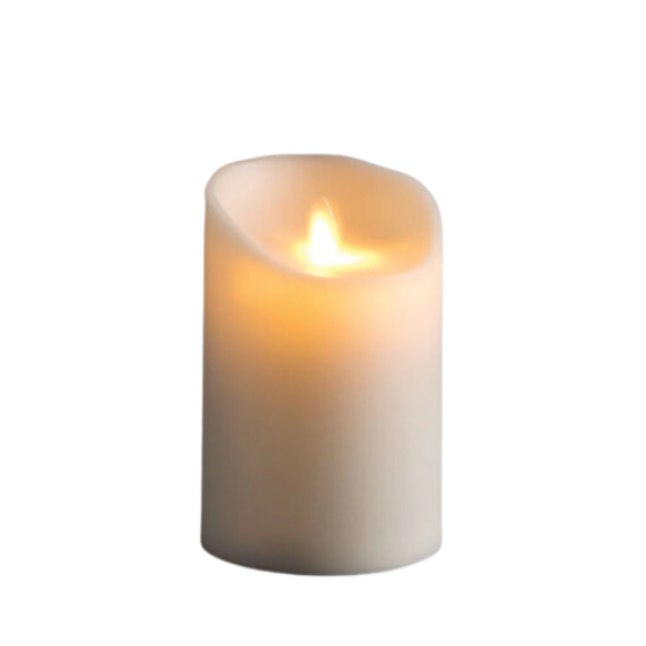 Lightli Moving Flame Outdoor Pillar, 3.5" x 5"