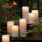 Lightli Moving Flame Outdoor Pillar, 3.5" x 7"