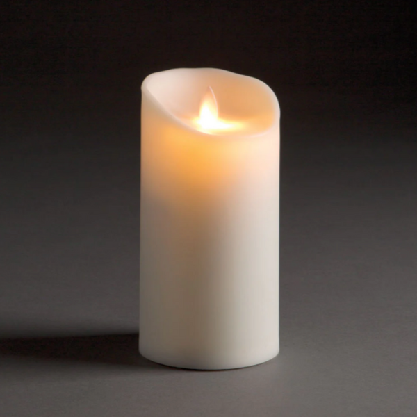 Lightli Moving Flame Outdoor Pillar, 3.5" x 7"
