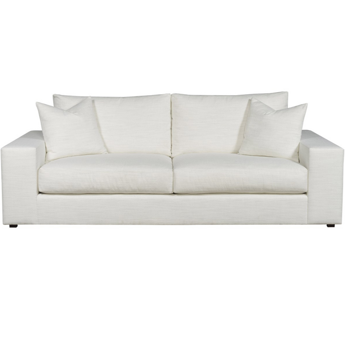 Lucca Two Seat Sofa, Kipri Snow Performance Fabric, 95"W