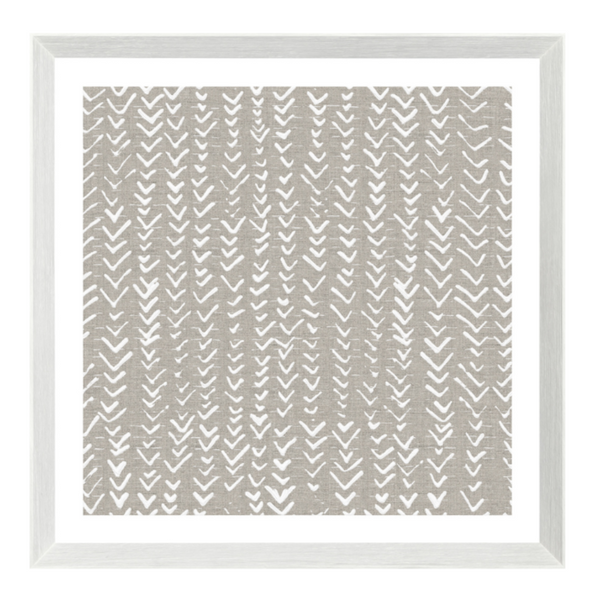 Motif IX - Naturel, 17.5" × 17.5"