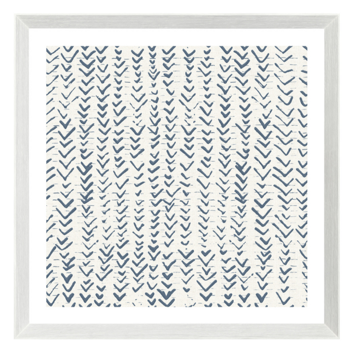 Motif IX - Blue, 17.5" × 17.5"