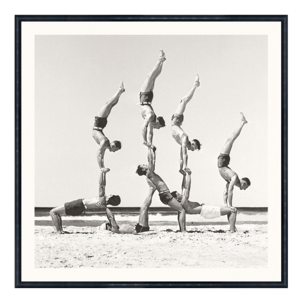 Nostalgia Collection - Beachobatics C. 1943 - Mid, 18.75" × 18.75"