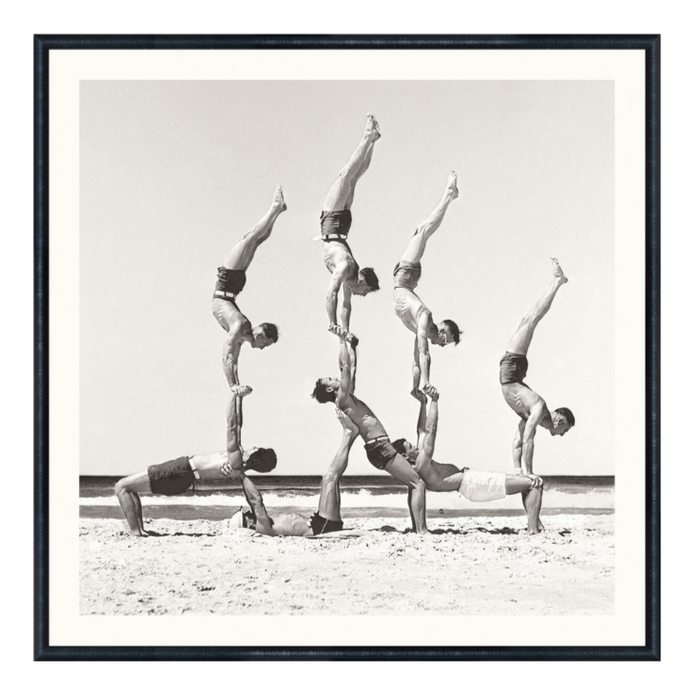 Nostalgia Collection - Beachobatics C. 1943 - Mid, 18.75" × 18.75"