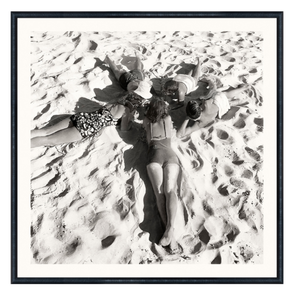 Nostalgia Collection - Beach Meeting C. 1950 - Mid, 18.75" × 18.75"