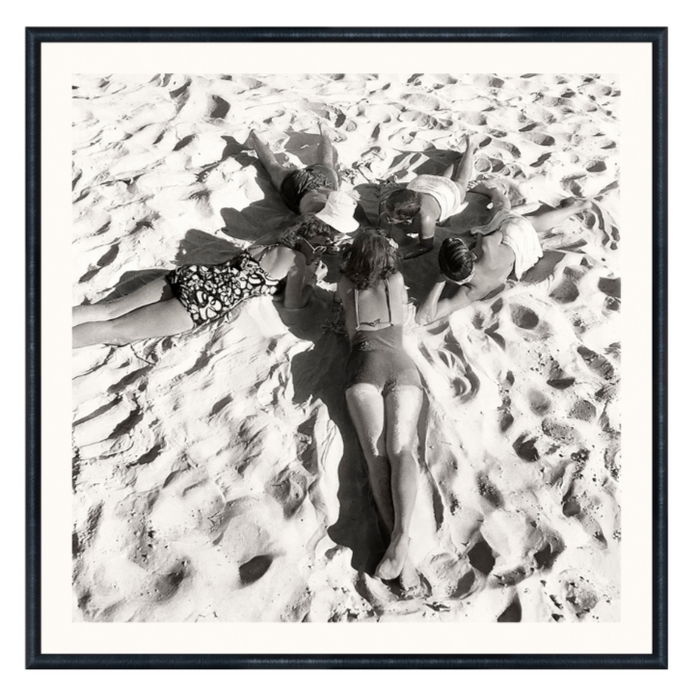 Nostalgia Collection - Beach Meeting C. 1950 - Mid, 18.75" × 18.75"