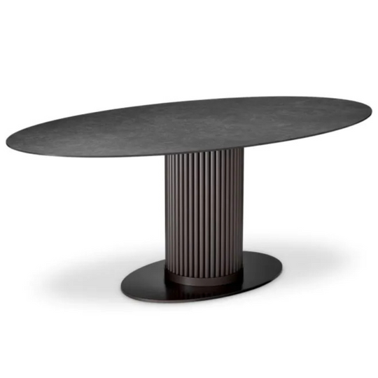 Volterra Oval Dining Table, Indoor/Outdoor, 78.7″W x 46.9″D