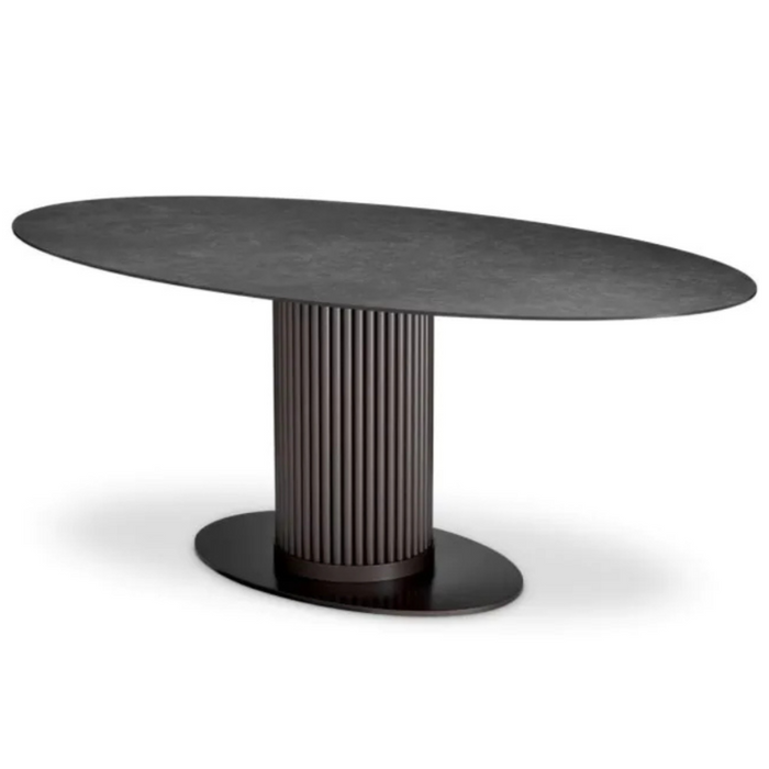 Volterra Oval Dining Table, Indoor/Outdoor, 78.7″W x 46.9″D