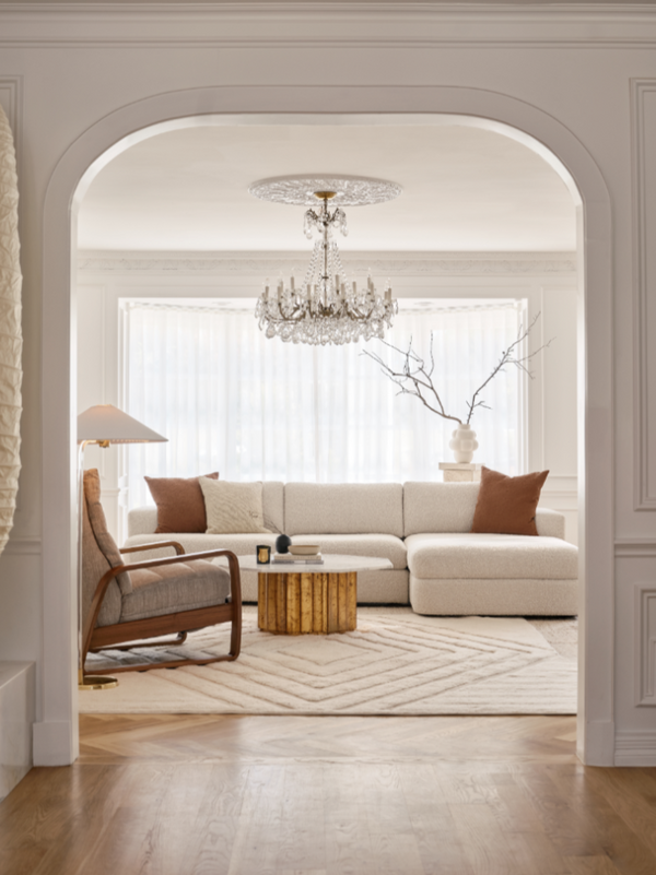 Elton Manual Recliner Chair, Iris Fossil Performance Fabric/Walnut