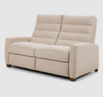 Lanier Manual Recliner 2 Seat Sofa, Archer Sand Performance Fabric/Mink, 65"W
